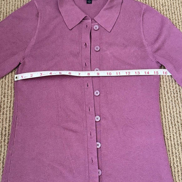 J.Crew Ribbed Button-front Dress - Picture 4 of 9